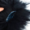 3 Black Wool Plush Warm Car Steering Wheel Cover Handbrake Gear Cover Cap Winter