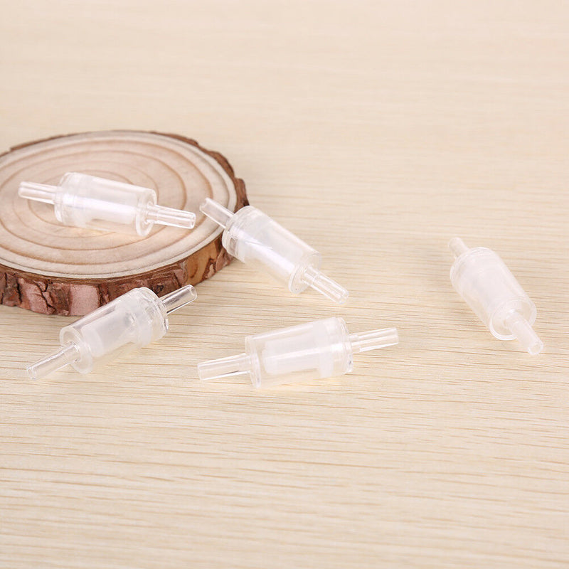 5X Aquarium Fish Tank Plastic Non Return Check Valve One Way Air Pumps Filte FT