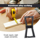 Aluminum Alloy Dovetail Gauge Wood Marking Connection Ruler for Woodworking