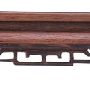 Square Right Mahogany Sculpture Buddha Statue Crafts Decoration Base Wool R