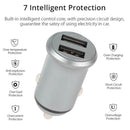 PQ5 36W Car Charger Fast Charging  QC 3.0 Dual USB 5A Phone Charger Adapter