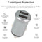 PQ5 36W Car Charger Fast Charging  QC 3.0 Dual USB 5A Phone Charger Adapter