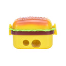 Stationery Hamburger Pencil Sharpener with Two Rubbers Eraser Student Kids   3C