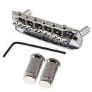 Threaded Saddle Guitar Bridge with Mounting Cup for Mustang Jazzmaster Chro N9O1