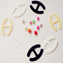 12X Women Webbing Bra Buckles Shadow-Shaped Buckle Bra Clip Strap Holder  Z