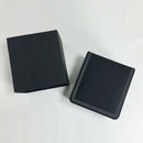 Black PU Leather Single Bracelet Bangle Jewelry Watch Gift Box Case