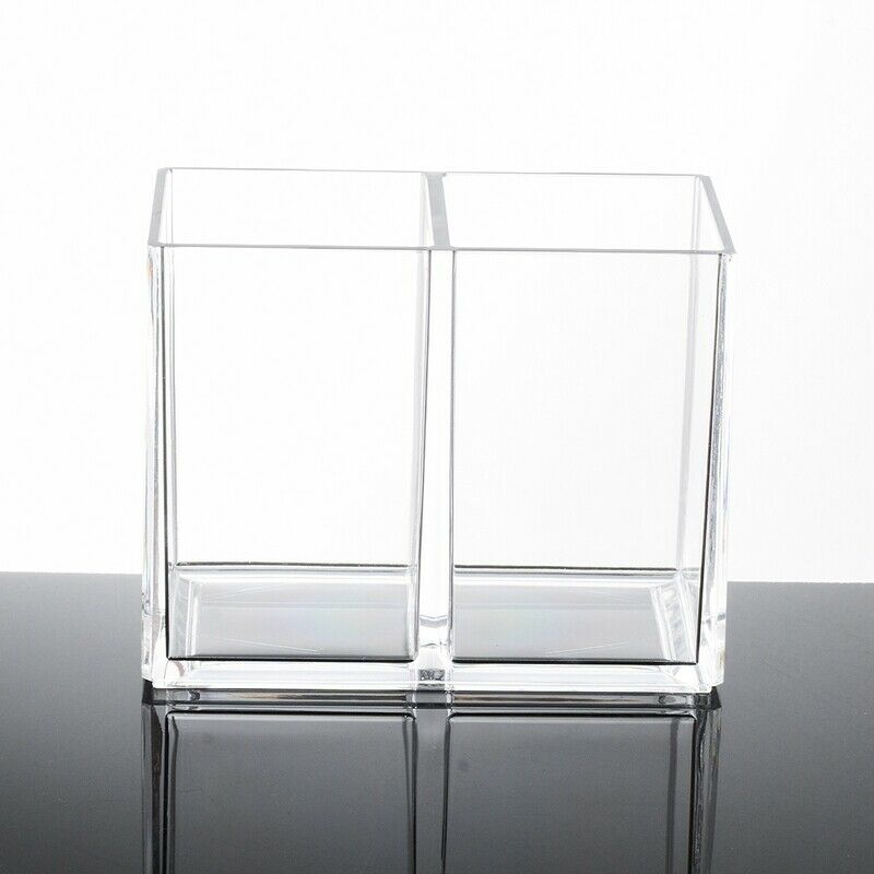 Clear Acrylic Makeup Brush Holder Pen Pencil Cup Holder Cosmetic Storage Ca L5M9