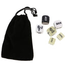 6 Pieces Funny and Romantic Role Playing Dice Game Set,Novelty Gift for