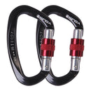 4x Lightweight Heavy Duty Self Lock Carabiner Locking Carabiners for Hiking