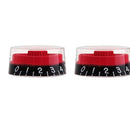 4 Piece Red Speed Control Knobs Volumes Tones - Electric Guitar Parts