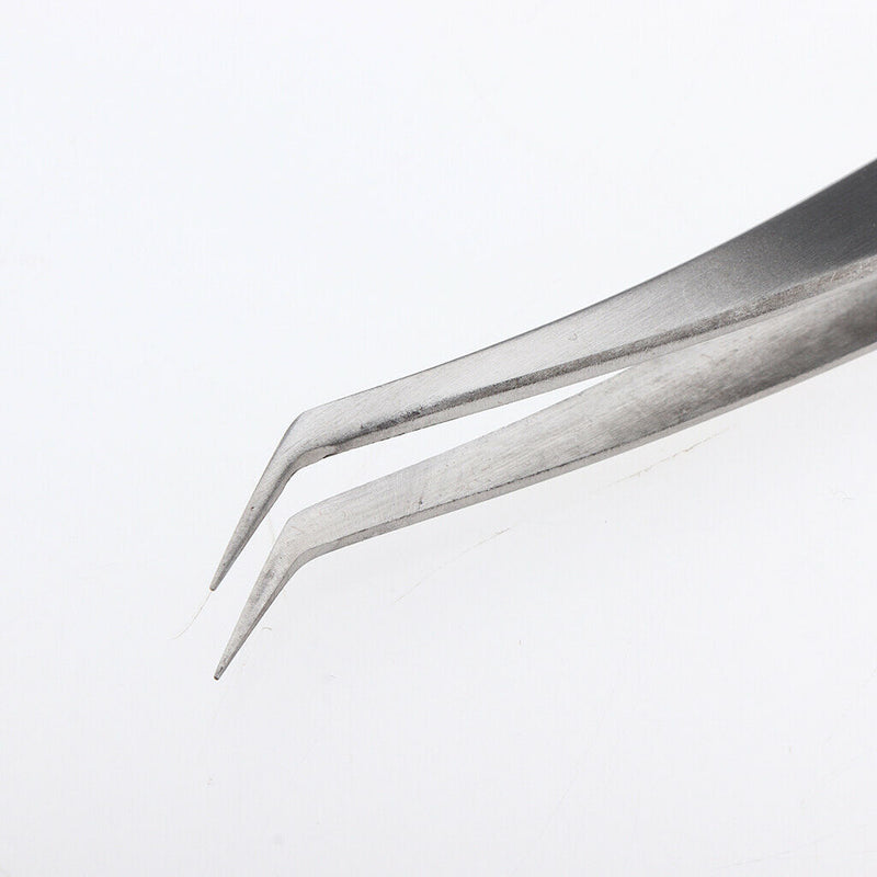 Anti-Static Stainless Steel Tweezers Curved Tweezers for Eyelash Extensions,