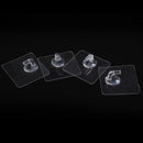 4pcs Bearing 2KG Clear Seamless Adhesive Hook Strong Sticking Wall Hook Hanging-
