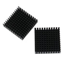 2pcs 40x40x11mm black aluminium heatsink chip thermal conductive block