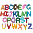 Funky Fun Colorful Magnetic Letters A-Z Wooden Fridge Magnets Kid toys Educ