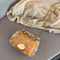 2pcs/set Dot Print Clear Shoulder Handbags Women Crossbody Clutch (Yellow) A