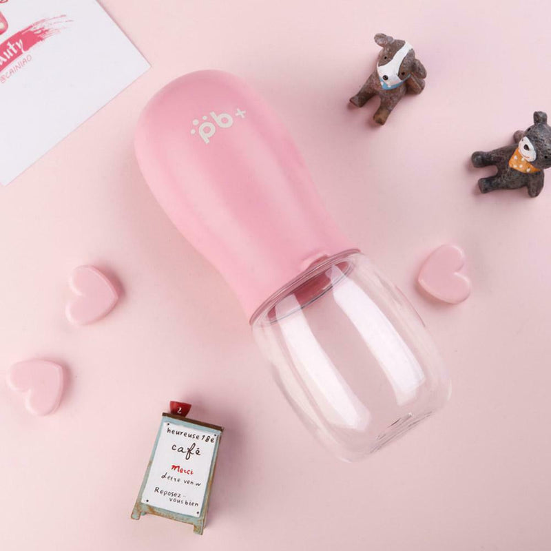 Plastic Harry Water Bowl Self Folding Pet Water Cup Travel Dog Kettle Pink