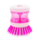 5pcs Kitchen Wash Tool Pot Dish Brush with Washing Up Liquid Soap Dispenser