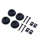 4pcs/set Car Rear Trunk Envelope Cargo Net Tie Down Hooks Hanging Ring Loop