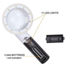 Magnifying Glass With 10 Dimmable Led Lights By Magdisc,5X 20X Handheld Mag L4I2
