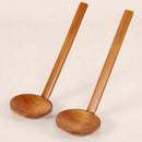 2pcs Japanese long handle large spoon spoon Ajisen Ramen spoon drink soup toC6X8