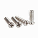 60Pcs M3*4-12mm Phillips Low Profile Wafer Head Machine Screws Kits - Ni Plated