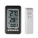 In/Outdoor Digital Wireless Thermometer Weather Station Clock Lcd Celsius / N7V8