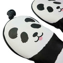 Pack 3 Golf Headcover, Golf Club Cover Panda Animal Lovely Head Cover