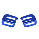2pcs Hook Buckle Fastener for Fasten Backpack Webbing Belt Strap Blue
