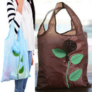Multi-color Rose Flower Reusable Eco Bags Foldable Shopping Travel Grocery Ba 3C