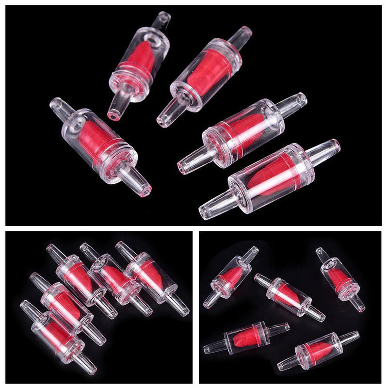 10pcs One Way CO2 Retention Valve Red CO2 Aquarium Non-Return Fish Tank Pum W2G7
