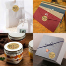 Handmade With Love Stickers,1.5 Inch Round Handmade With Love With Red Hear R6Q8