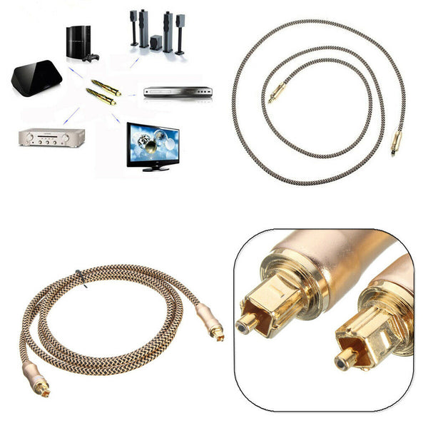 5FT Premium  Fiber Optic Digital Audio Optical