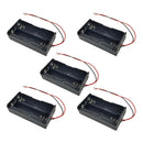 5 Pieces Battery Storage Case For 18650 Battery Holder With Wire Leads