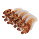 5 Pieces Cloth Stickers with Squirrel Pattern Embroidery Patch Clothing