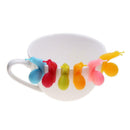 6pcs Tea Infuser Tea Bag Hanging Snail Mug Cup Clip Label Party Supplies
