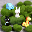 20 Pieces 2 Sizes Artificial Moss Rocks Decorative Faux Green Moss Covered