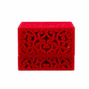 Hollow Engagement Wedding Jewelry Box Holder Display Gift Ring box Red