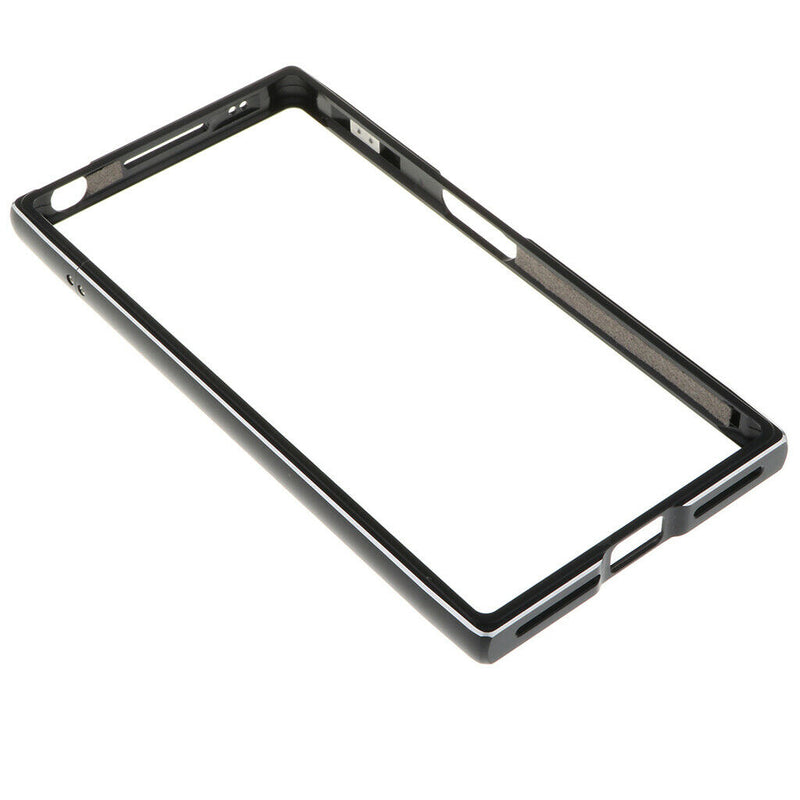 Durable Aluminum Metal Bumper Frame Border Cover Case  Black