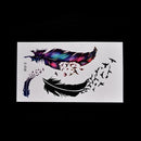 Large Feather Pattern Removable Waterproof Temporary Tattoo Body Art Stickers Kw