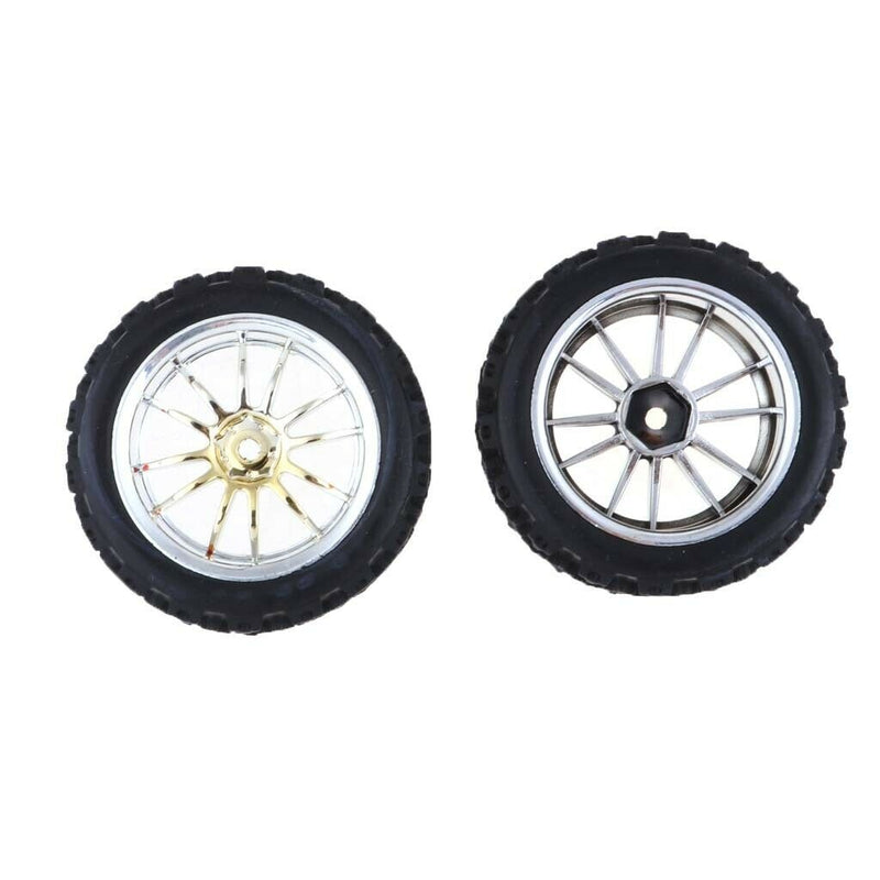 4Pcs RC Rock Crawler Car Tires Wheel Rim Set for 1/10 HSP Redcat  HPI