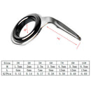 70pcs/box Stainless Steel Fishing Rod Guides Eye Ring DIY Rod Repair Kit