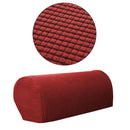 2 Pair (Red &Blue) Anti-dirty Elastic Sofa Armrest Covers Slipcovers