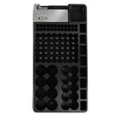 Battery Storage Organizer Holder with Tester - Battery Caddy Rack Case Box