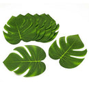 12PCS Tropical Hawaiian Big Green Leaves Luau Party Flower Table Ornaments Decor