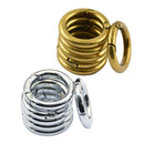 12pcs 25mm Round Hiking Carabiner Hook Keyring Snap Clips Buckle Keychain