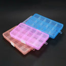 4 Packs (4 Colors) Plastic Storage Box (15 Compartments) Jewelry Earring To