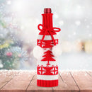 Christmas Knitted Red Wine Bottle Cover Bag Elk Snowflake Bottle Bag (02)