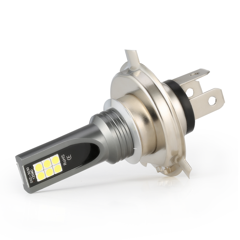 H4 9003 60W 1800LM 6000K Car COB LED Conversion Headlight Bulb Hi/Lo Beam 2Packs