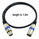 5FT XLR 3 Pin Male to Female Microphone Mic Audio Shielded Extension Cable Cord