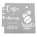 DIY Hollow Spray Stencil Template Album Coffee Lacedraw Board Paint Decor